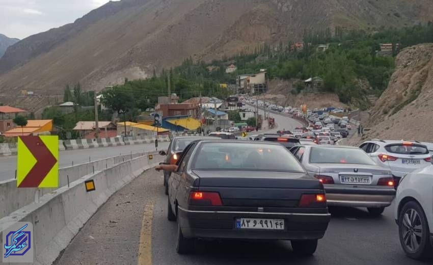 ترافیک سنگین در هراز و آزادراه قزوین-رشت/بارش برف در جاده‌های۶ استان و بارش باران در جاده‌های ۴استان