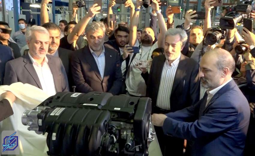 رونمایی از موتور و محصولات جدید سایپا با حضور وزیر صمت انجام شد